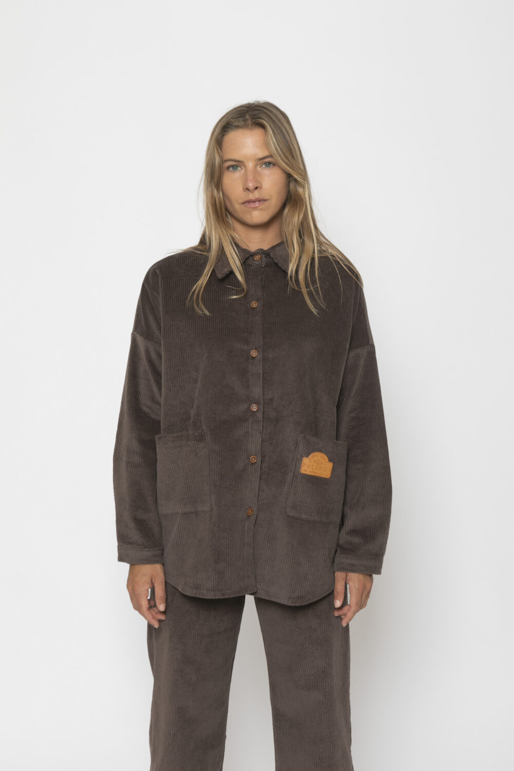 WAVES Corduroy Jacket . Chocolate Brown