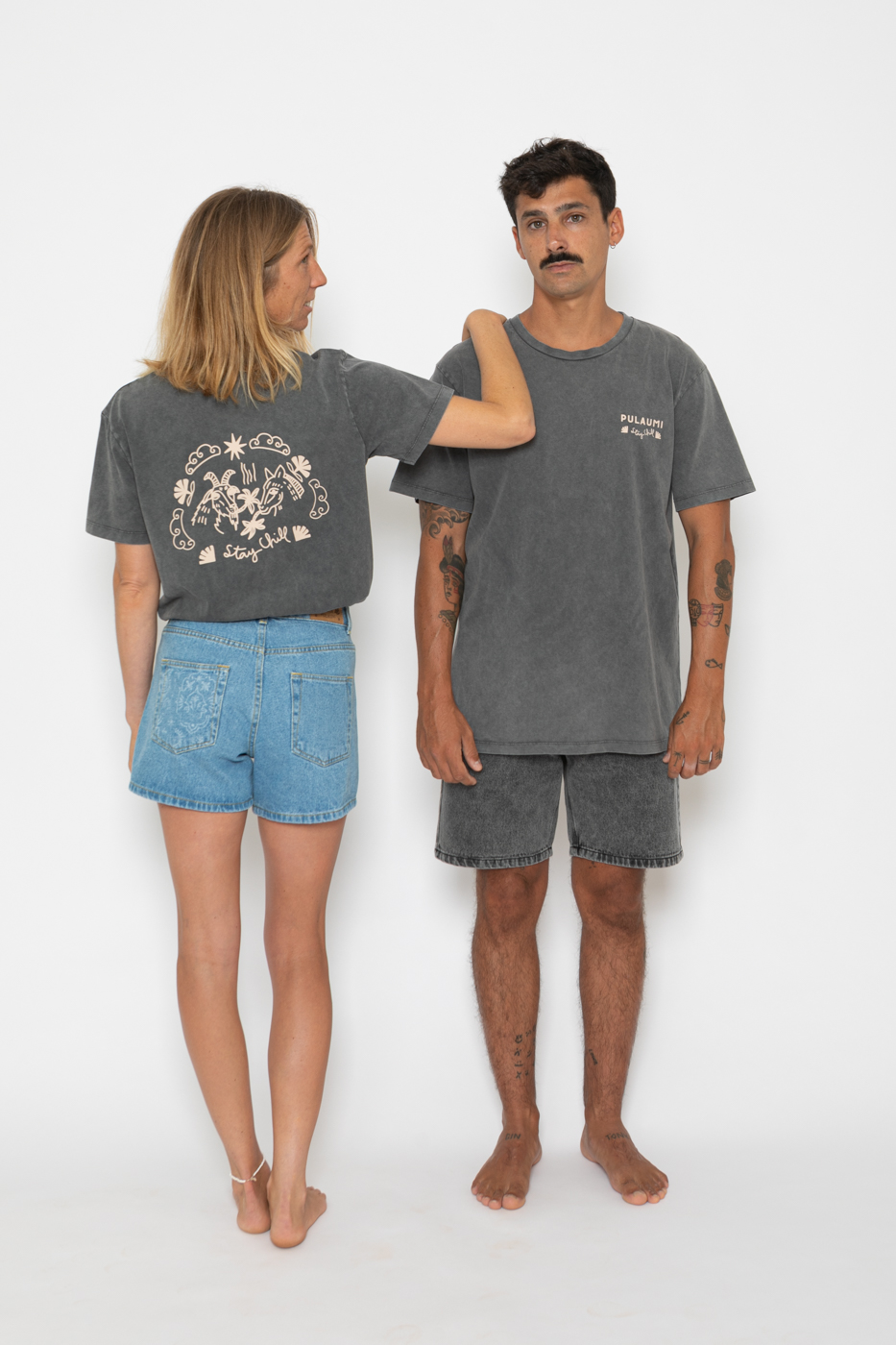 STAY CHILL Classic Unisex Tee .  Oyster Black