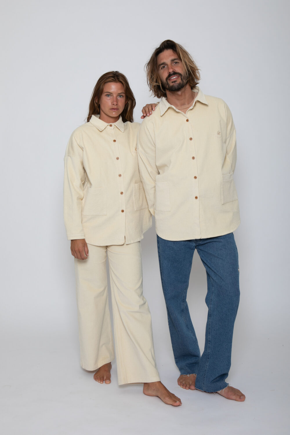 WAVES Corduroy Jacket . Vanilla