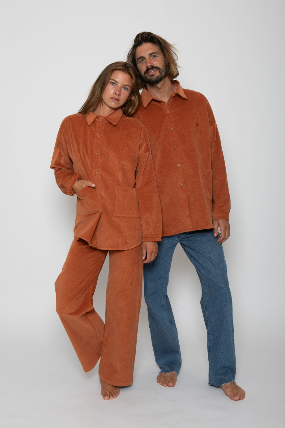 WAVES Corduroy Jacket . Rust