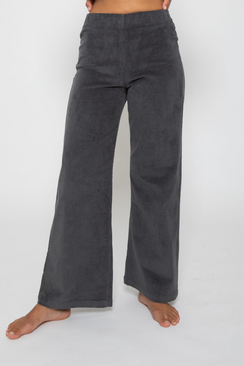 WAVES Corduroy Pants . Washed black/Dark grey