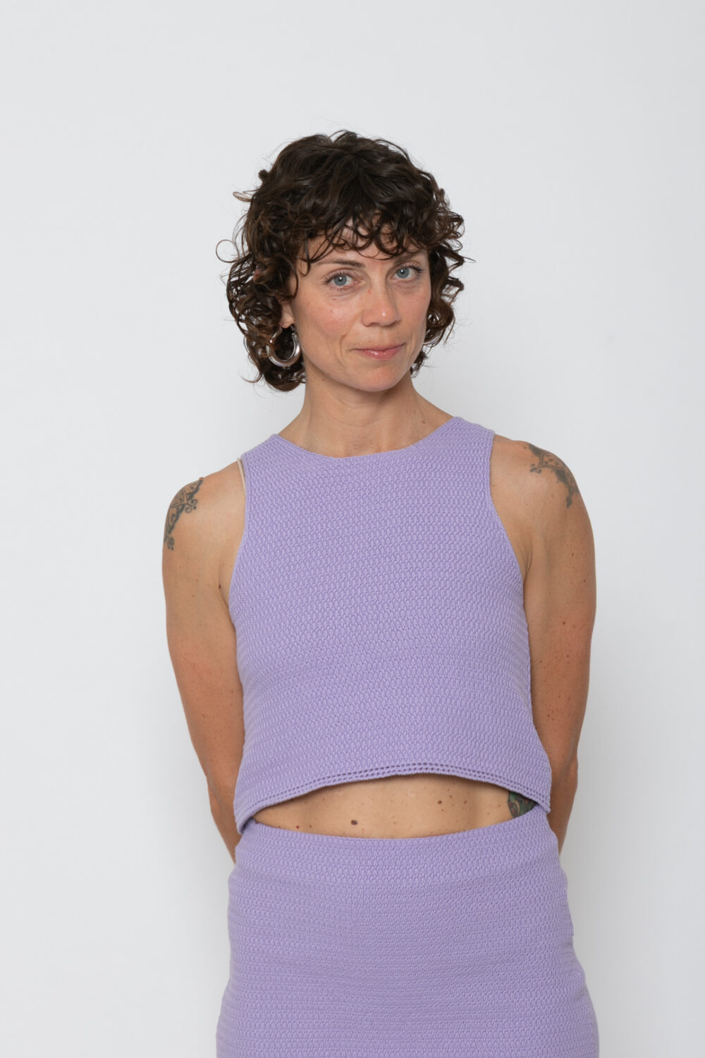 SUNRISE Knit Crop Top . Lavender