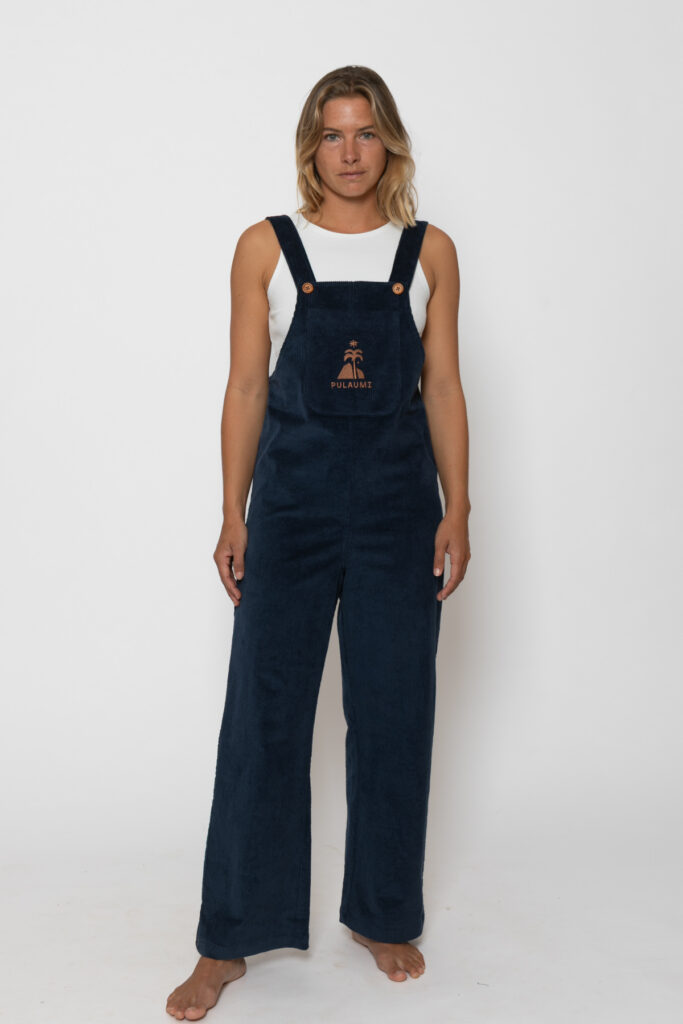 WAVES Corduroy Overall . Navy Blue